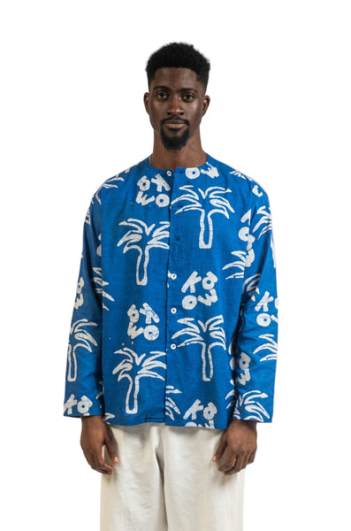 ATO Long Sleeve Shirt with Takum Collar (Available in Multiple Colours)
