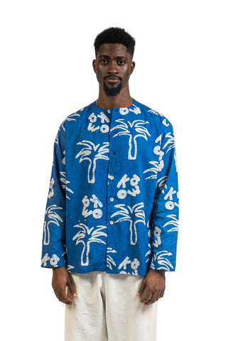 ATO Long Sleeve Shirt with Takum Collar (Available in Multiple Colours)