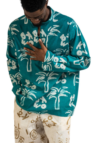 ATO Long Sleeve Shirt with Dakar Collar (Available in Multiple Colours)