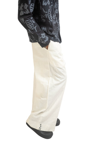 Linen Wide Leg Trousers (Available in Multiple Colours)