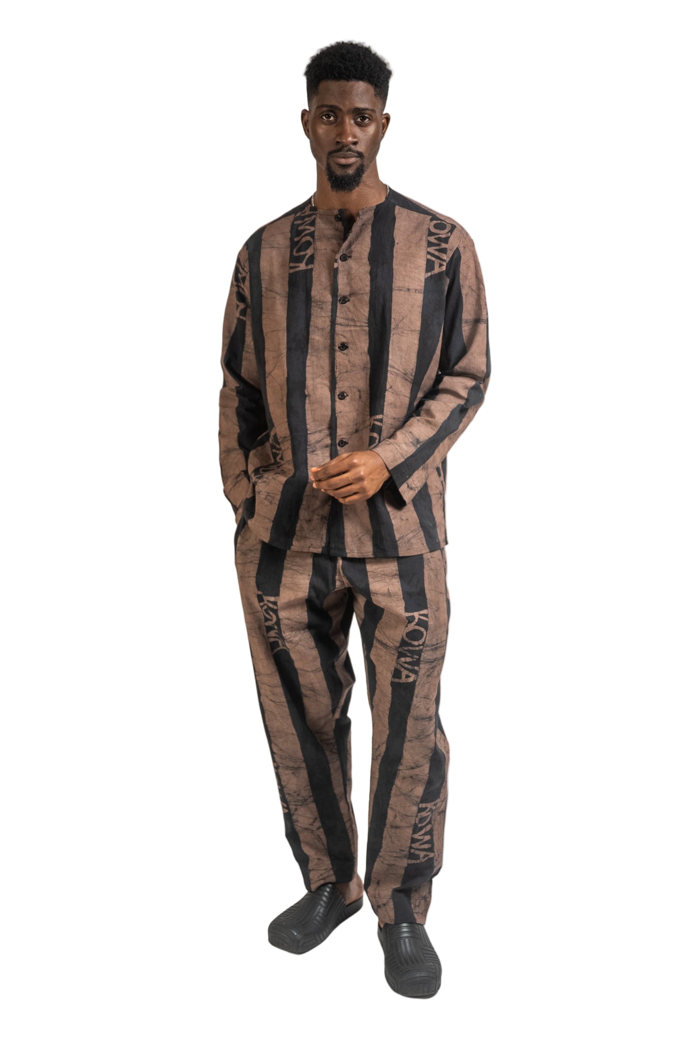 Thick Stripe Trousers (Available in Multiple Colours)