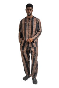 Thick Stripe Trousers (Available in Multiple Colours)