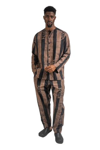 Thick Stripe Takum Long Sleeve Shirt (Available in Multiple Colours)