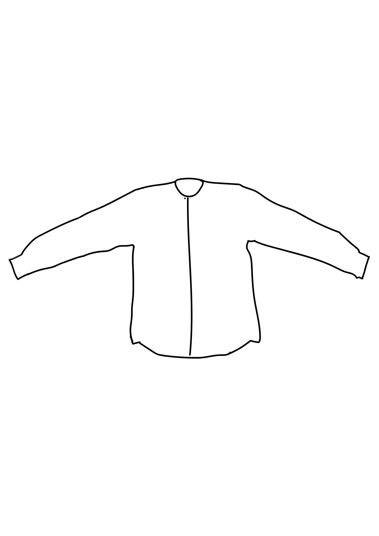 Crafted by Kowa- Long sleeve Linen Shirt- White