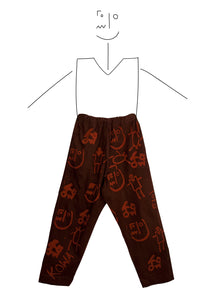 Trousers- Cacophony- brown and orange
