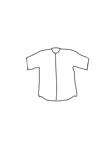 Short sleeve shirt- grey linen