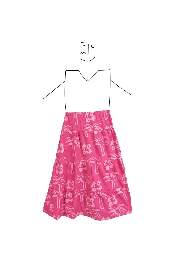 Adaugo skirt- Pink and pink ATO