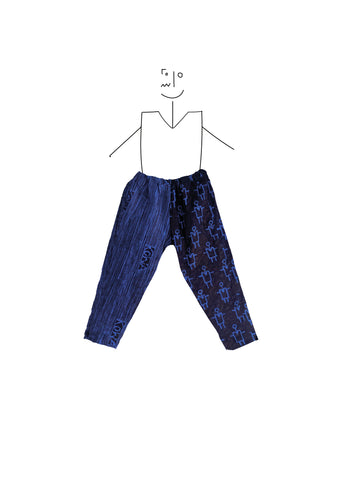 Trousers-  Half and Half Indigo and light blue