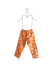 Trousers- orange kowa stickface