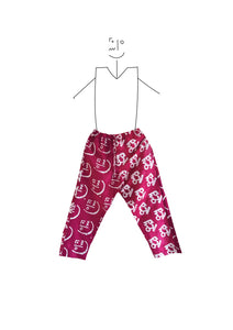 Trousers- pink kowa stickface